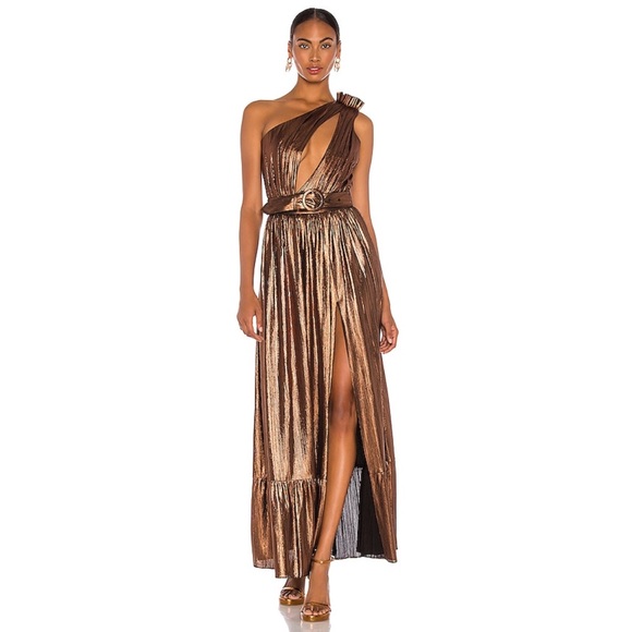 Retrofete Dresses & Skirts - Retrofete Serene metallic bodysuit+Skirt match set “No belt” size XS
